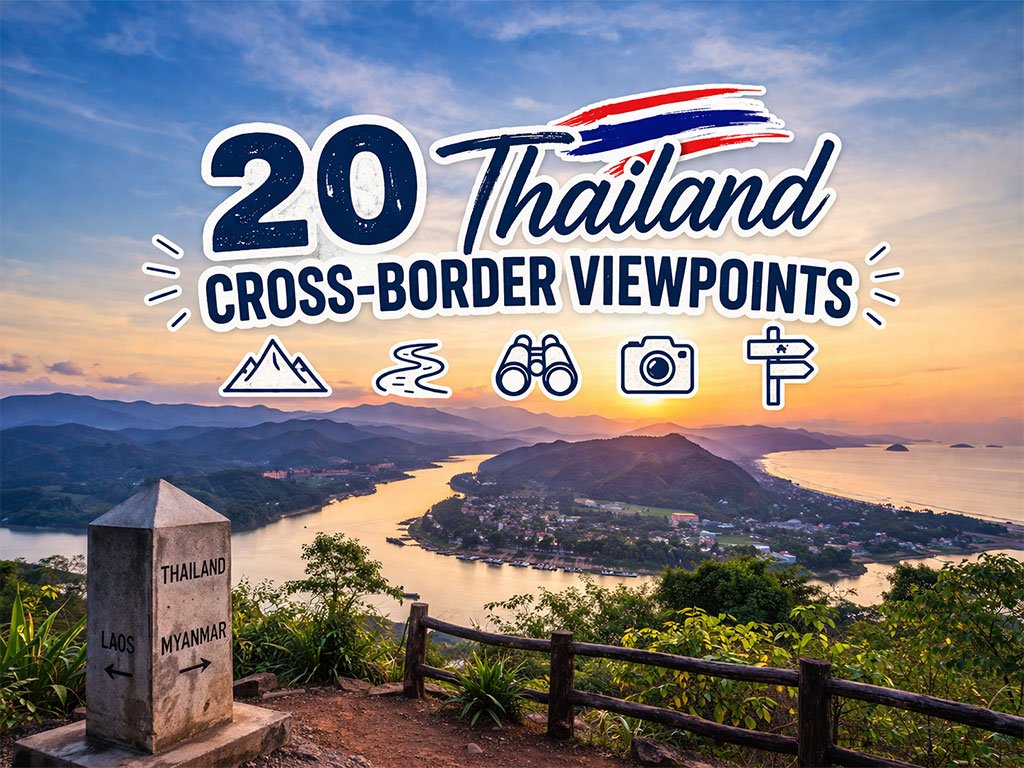 20 miradores transfronterizos de Tailandia