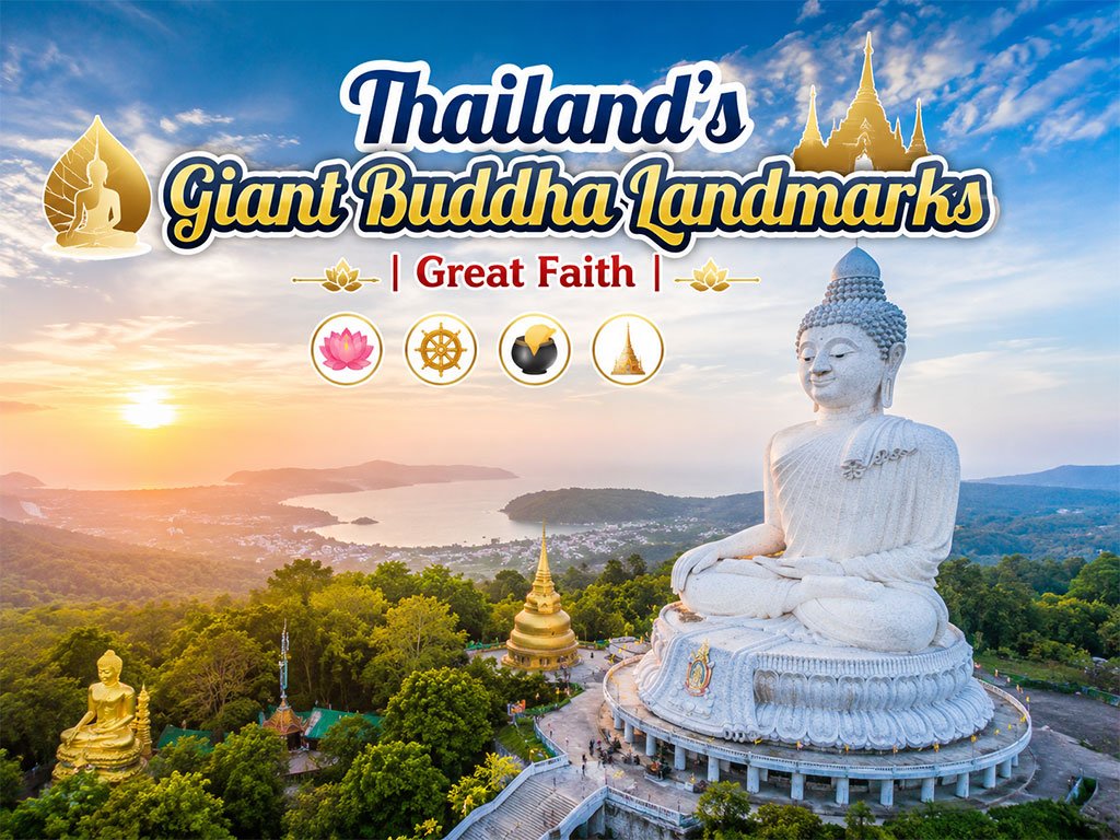 Estatuas de Buda Grandes por Toda Tailandia